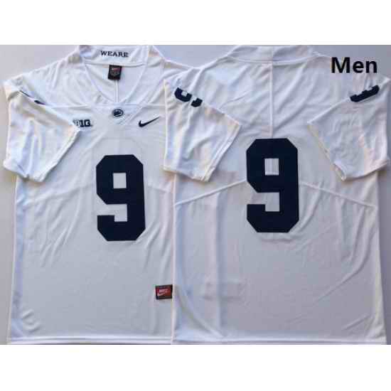Men Penn State Nittany Lions 9 Trace McSorley White Nike College Football Jersey